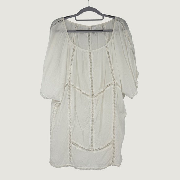 Zimmermann Tops - Zimmermann Ivory Ladder Lace Boho Tunic Blouse Top Size 1 US 4 Small
